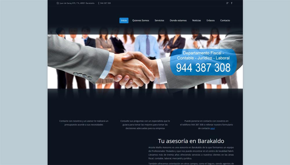 Web de asesoría anzola
